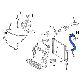 Mercedes-Benz OE - Upper Radiator Coolant Hose