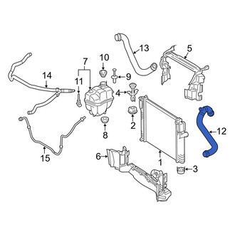 Mercedes-Benz OE - Upper Radiator Coolant Hose