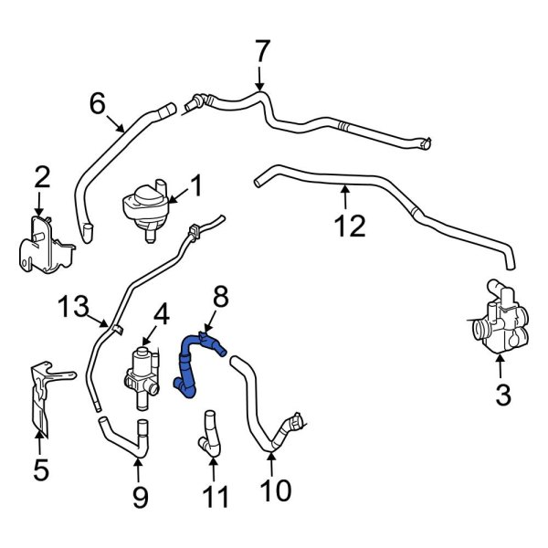 HVAC Heater Hose