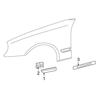 Mercedes-Benz OE - Fender - Exterior Trim (Sedan)
