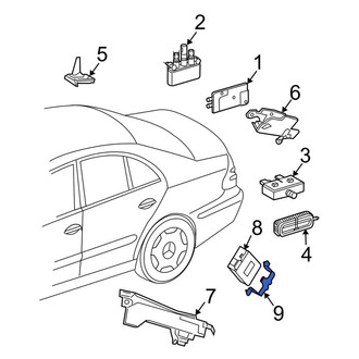 Mercedes-Benz OE - Radio Antenna Module Bracket