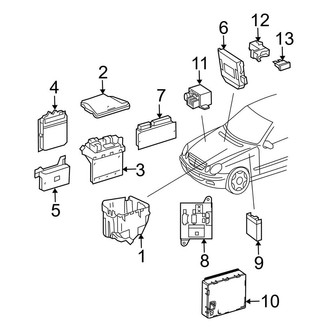 Mercedes-Benz OE - Electrical - Control Components (Front), (Sedan)
