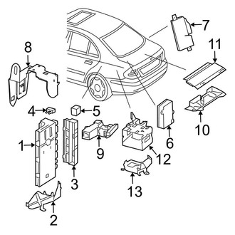 Mercedes-Benz OE - Electrical - Control Components (Rear), (Sedan)