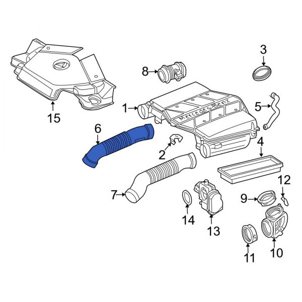 Engine Air Intake Hose