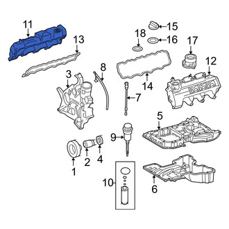 Mercedes-Benz OE - Right Engine Valve Cover