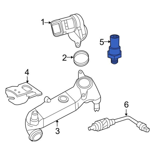 MercedesBenz OE 0041539828 Exhaust Gas Recirculation (EGR) Pressure Sensor