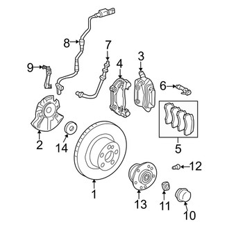 Mercedes-Benz OE - Front Suspension - Brake Components