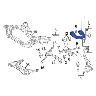 Mercedes-Benz OE - Front Right Upper Suspension Control Arm