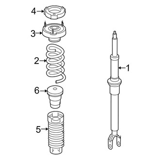 Mercedes-Benz OE - Front Suspension - Shocks & Components (W/O Airmatic Suspension), (Sedan)