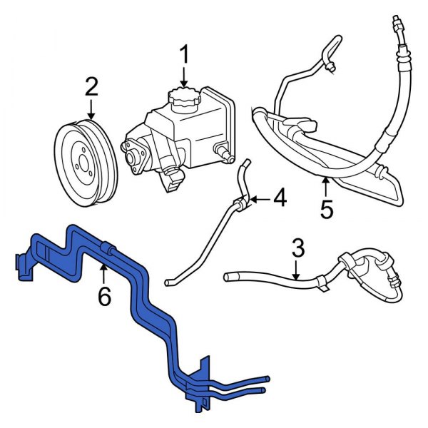 MercedesBenz OE 2114661524 Front Power Steering Cooler