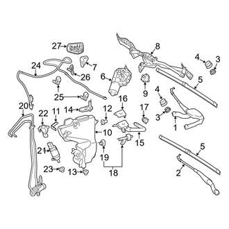 Mercedes-Benz OE - Windshield - Wiper & Washer Components (Sedan)