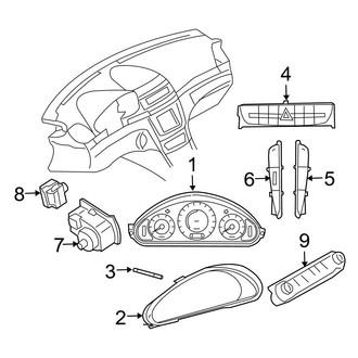 Mercedes-Benz OE - Instrument Panel - Cluster & Switches (Sedan)