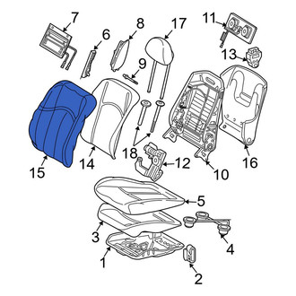 Mercedes-Benz OE - Front Seat Back Cushion Cover