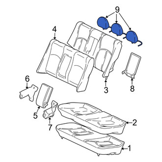 Mercedes-Benz OE - Rear Center Headrest