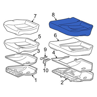 Mercedes-Benz OE - Rear Left Seat Cover