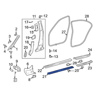 Mercedes-Benz OE - Front Left Outer Door Sill Plate