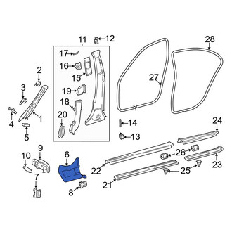Mercedes-Benz OE - Left Kick Panel Trim
