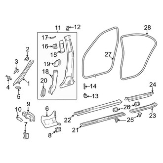 Mercedes-Benz OE - Pillars, Rocker & Floor - Interior Trim