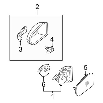 Mercedes-Benz OE - Front Door - Outside Mirrors (Sedan)