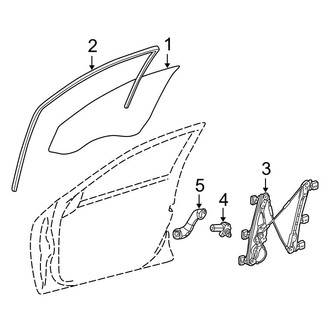 Mercedes-Benz OE - Front Door - Glass & Hardware (Wagon)