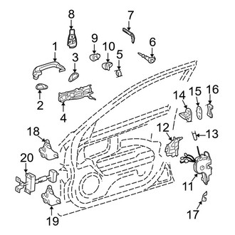 Mercedes-Benz OE - Front Door - Lock & Hardware
