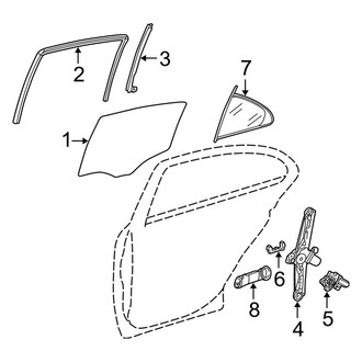 Mercedes-Benz OE - Rear Door - Glass & Hardware