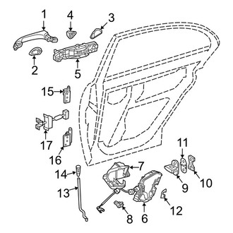 Mercedes-Benz OE - Rear Door - Lock & Hardware