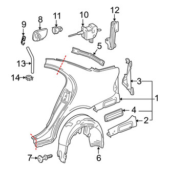 Mercedes-Benz OE - Quarter Panel & Components (Sedan)