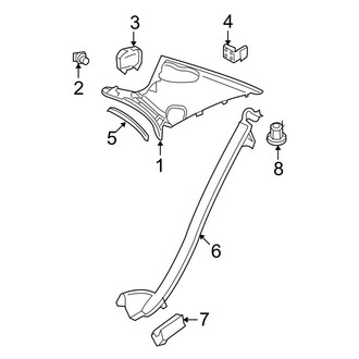 Mercedes-Benz OE - Quarter Panel - Interior Trim