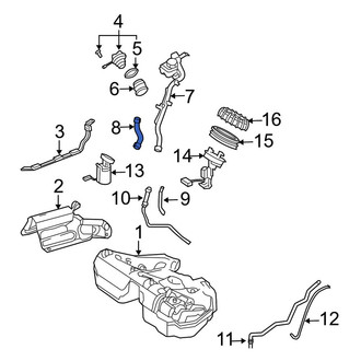 Mercedes-Benz OE - Fuel Filler Hose