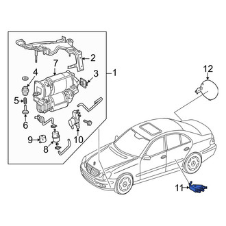 Mercedes-Benz OE - Air Suspension Compressor Line Adapter