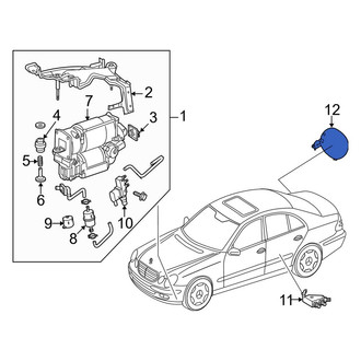 Mercedes-Benz OE - Rear Suspension Self-Leveling Unit Accumulator