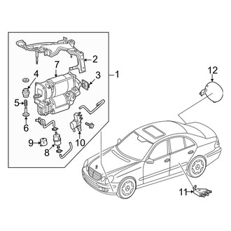 Mercedes-Benz OE - Rear Suspension - Ride Control Components (With Airmatic Suspension)