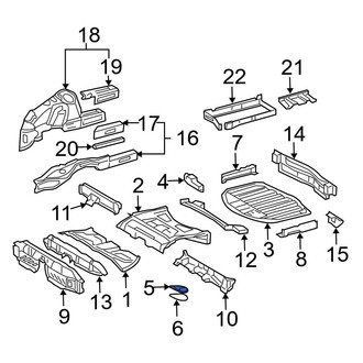 Mercedes-Benz OE - Rear Trunk Floor Access Cover