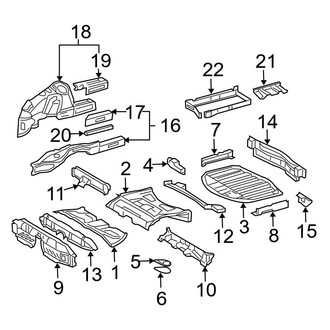Mercedes-Benz OE - Rear Body & Floor - Floor & Rails