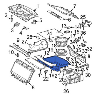 Mercedes-Benz OE - Rear Outer Spare Tire Compartment