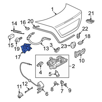 Mercedes-Benz OE - Trunk Lid Pull Down Motor