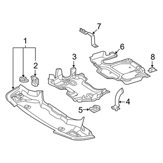 Mercedes-Benz OE - Radiator Support - Splash Shields