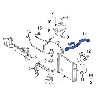 Mercedes-Benz OE - Lower Radiator Coolant Hose
