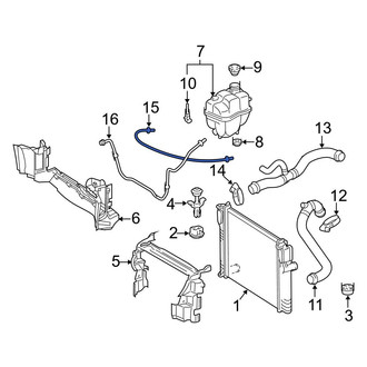 Mercedes-Benz OE - Engine Coolant Overflow Hose