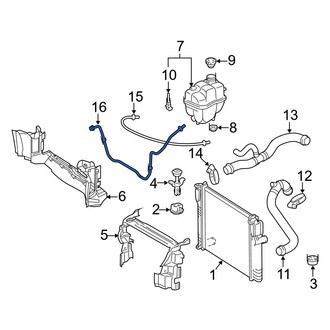 Mercedes-Benz OE - Engine Coolant Overflow Hose