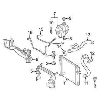Mercedes-Benz OE - Cooling - Radiator & Components (Sedan 5.5L)