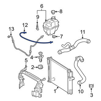 Mercedes-Benz OE - Engine Coolant Overflow Hose