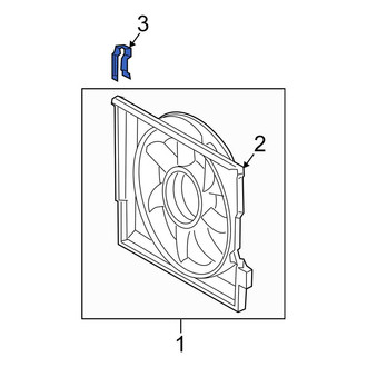 Mercedes-Benz OE - Engine Cooling Fan Shroud Clamp