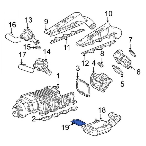 MercedesBenz OE 1131410880 Intercooler Gasket