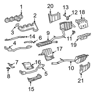 Mercedes-Benz OE - Exhaust System - Exhaust Components (Sedan 5.5L)