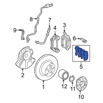 Mercedes-Benz OE - Front Disc Brake Pad Set