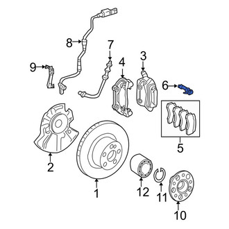 Mercedes-Benz OE - Front Left Disc Brake Pad Wear Sensor