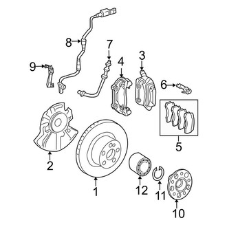 Mercedes-Benz OE - Front Suspension - Brake Components (4Matic)