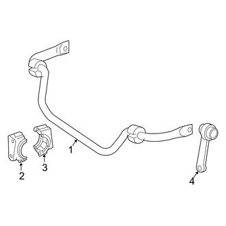 Mercedes-Benz OE - Front Suspension - Stabilizer Bar & Components (AWD)